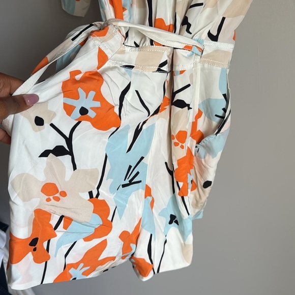 NEW Diane Von Furstenberg Ebuca Floral Silk Romper 4 - Picture 10 of 16